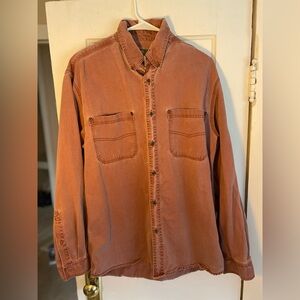 Schnee Salmon Button Up, Made in US